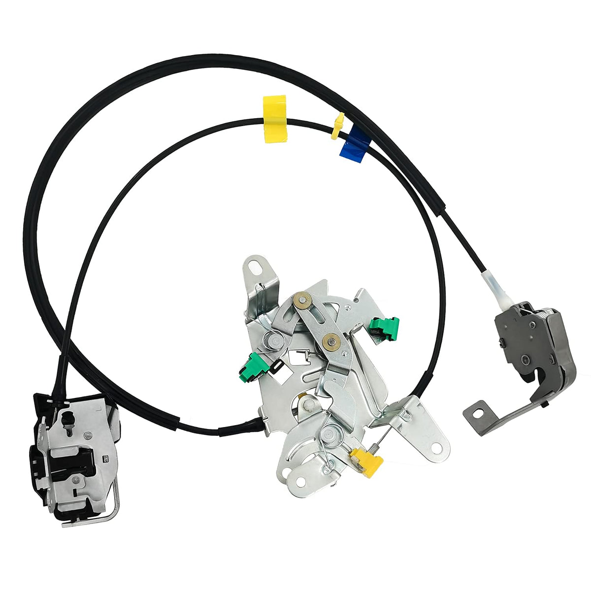 Rear Door Latch Lock & Cable Assembly Compatible with Ford F-250 F-350 F-450 F-550 Super Duty 1999-2007 Pack of 2 W70519