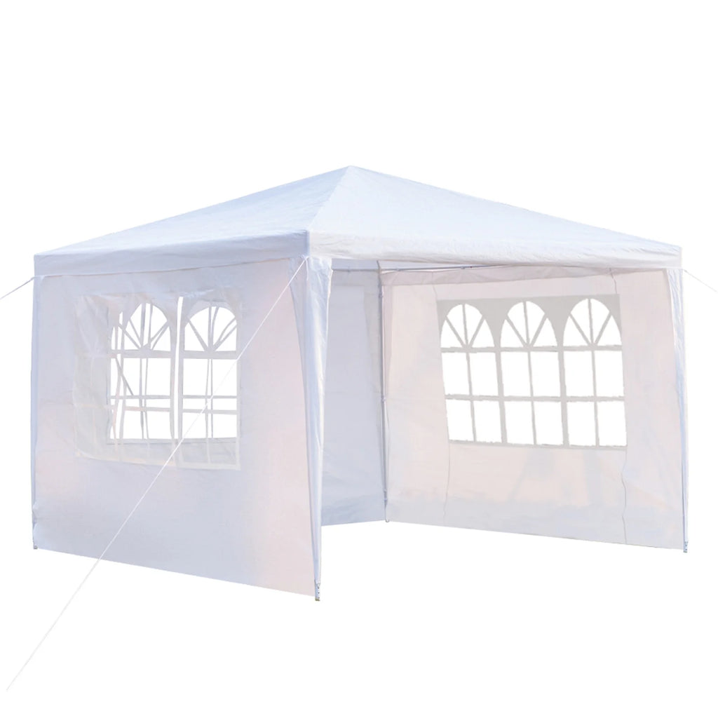 White Three Sides Waterproof Tent with Spiral Tubes Y658