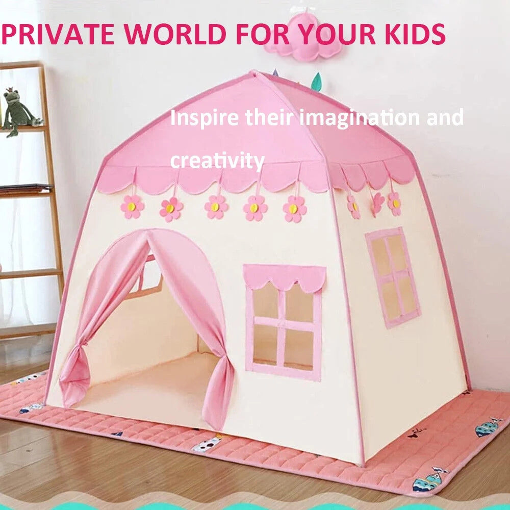 Pink Kids Princess Castle Play Tent K457232