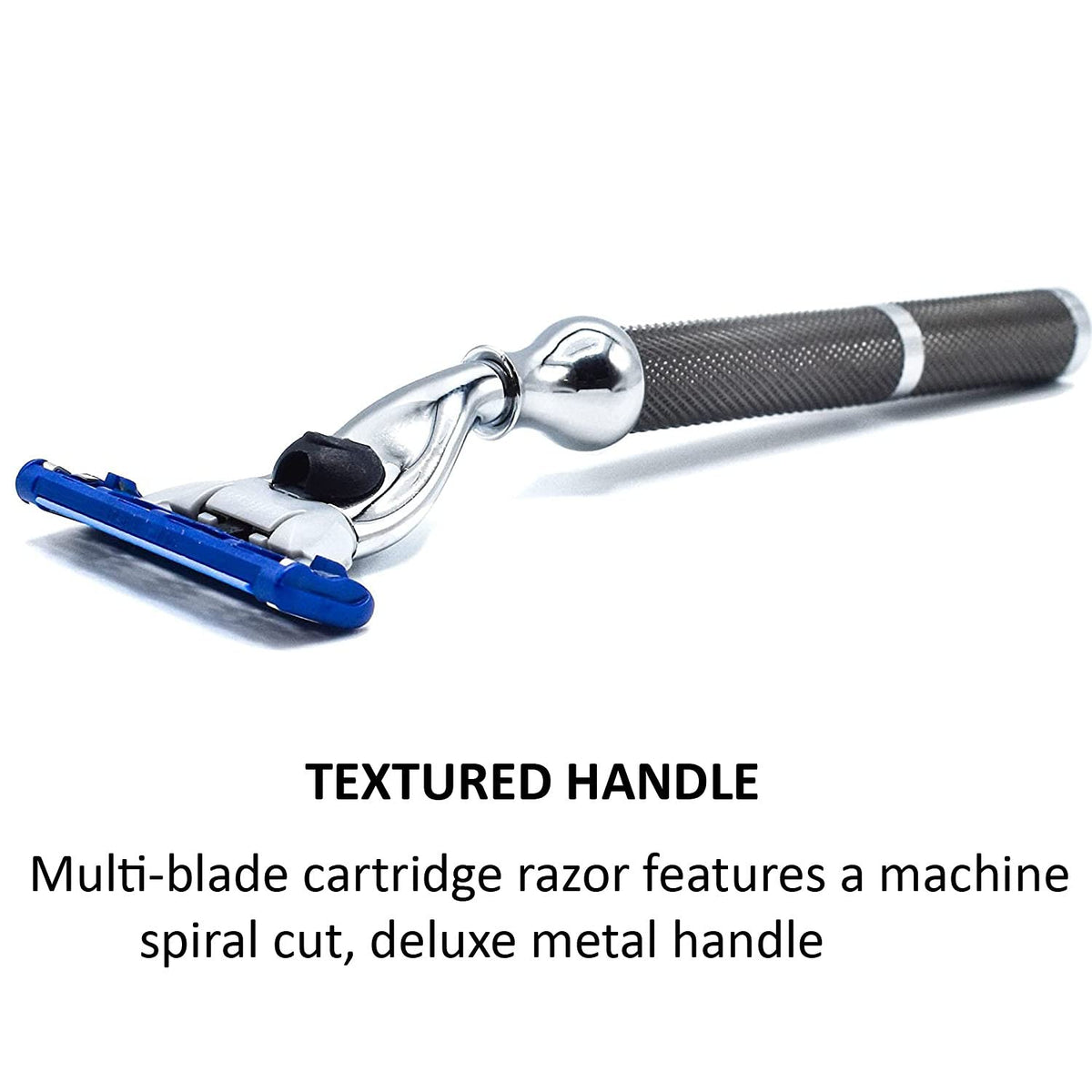 Heavyweight All-Metal Triple Blade Razor with One Gillette Mach 3 Razor Blade L5901