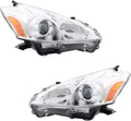 Halogen Headlight Assembly Pair for Toyota Prius V 2012 2013 2014 H186632