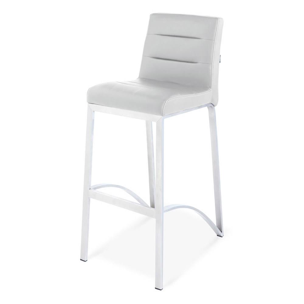Grey Bar Stool with Metal Base N685737