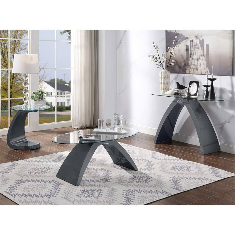 Gray Wood Coffee Table F780