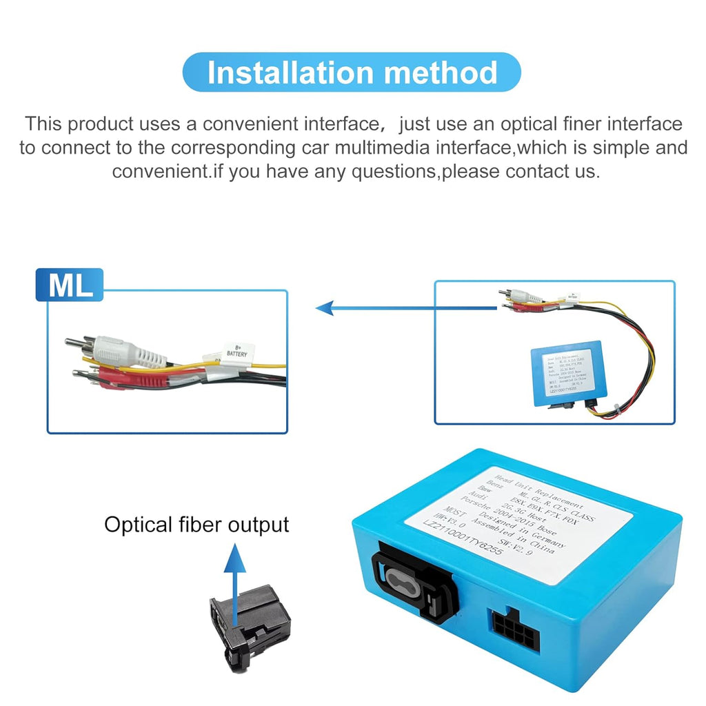 Optical Fiber Decoder Box for Car Stereo Radio L134265