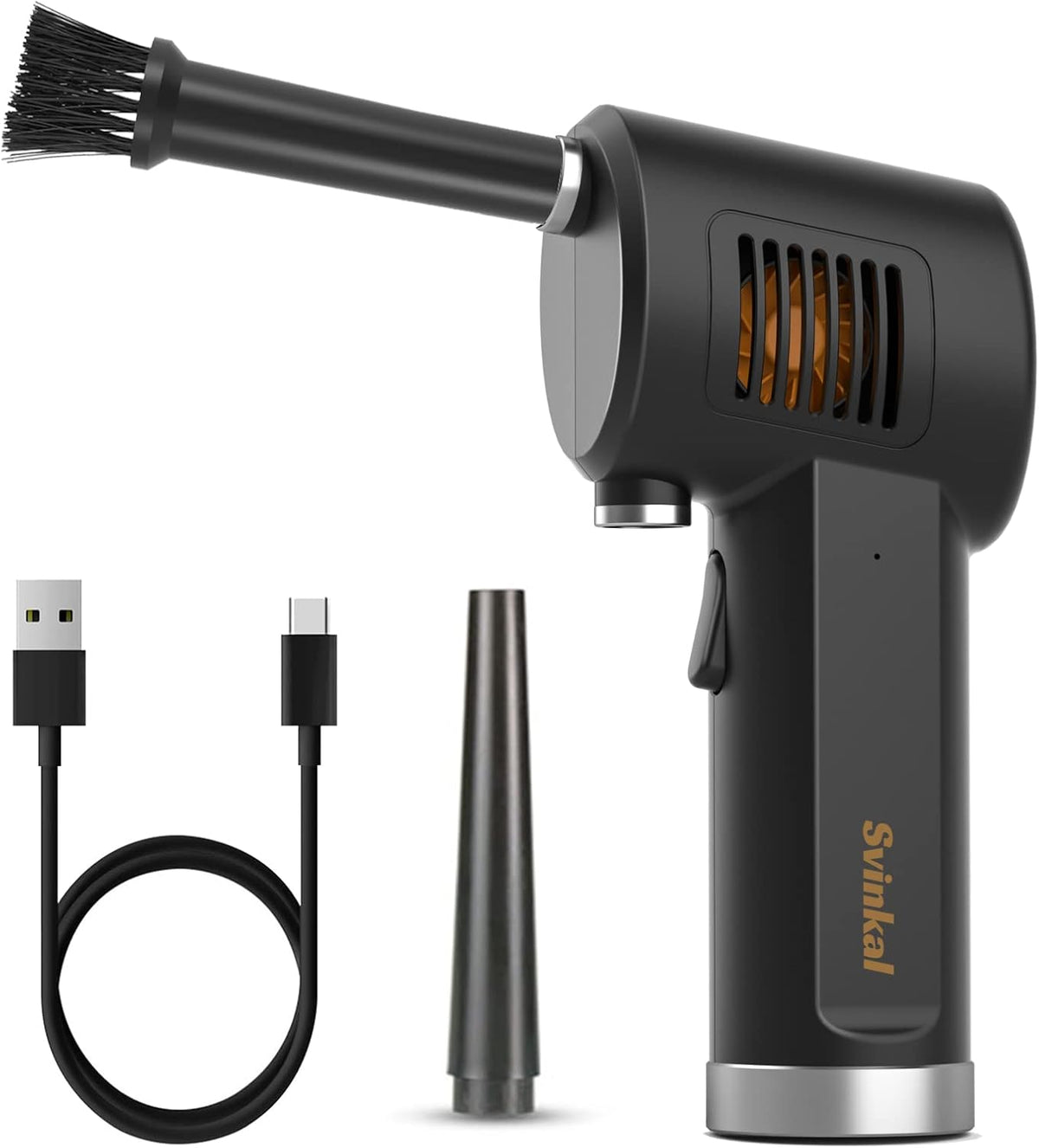 Compressed Air Duster, 33000 RPM Electric Air Duster, 6000mAh Rechargeable Battery, Air Blower Rechargeable, Pack of 2 U198
