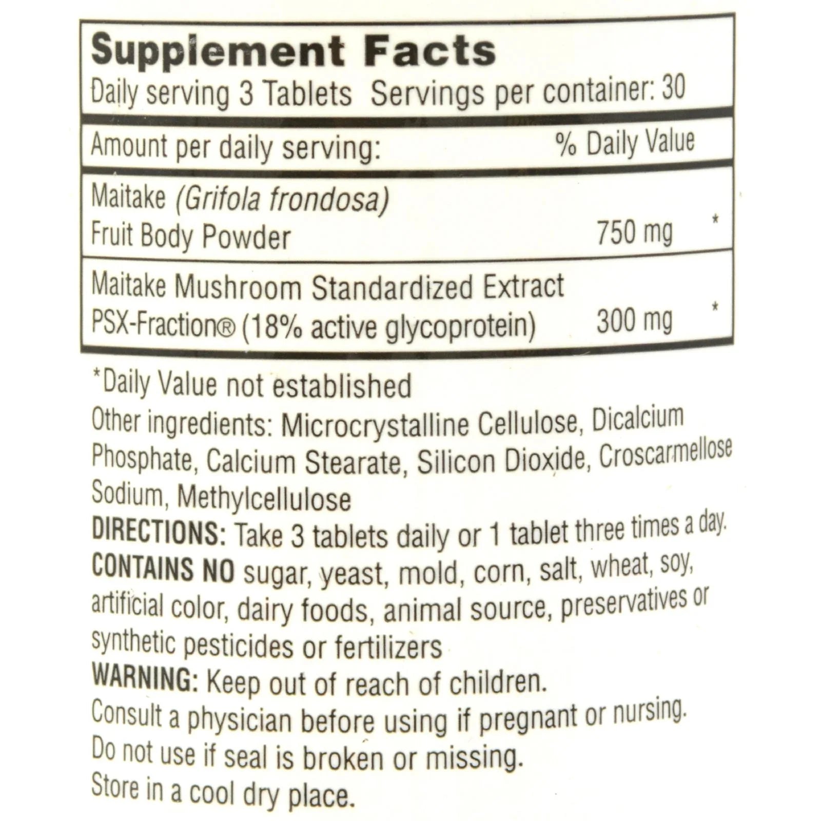 Maitake SX Fraction - 90 Tablets P23985