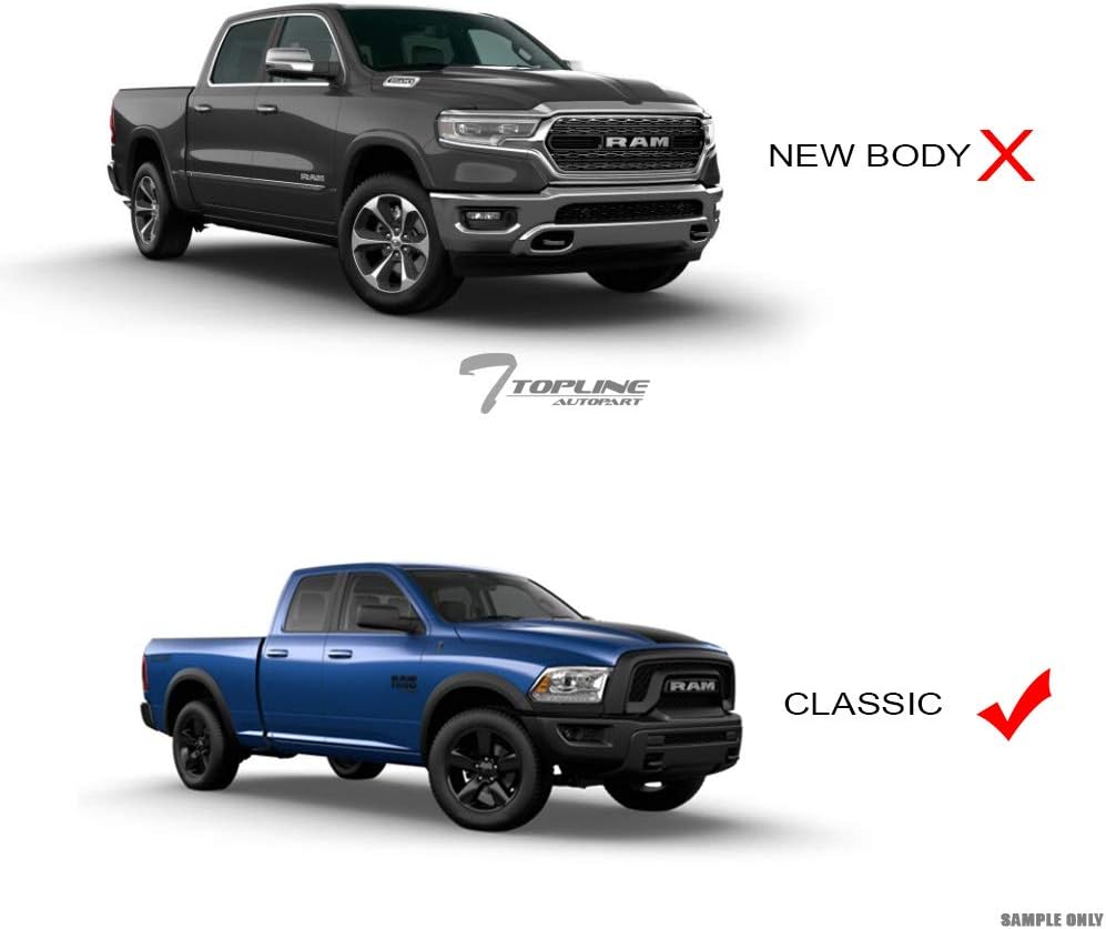 Chrome Horizontal Front Grille for Ram 1500 U830715