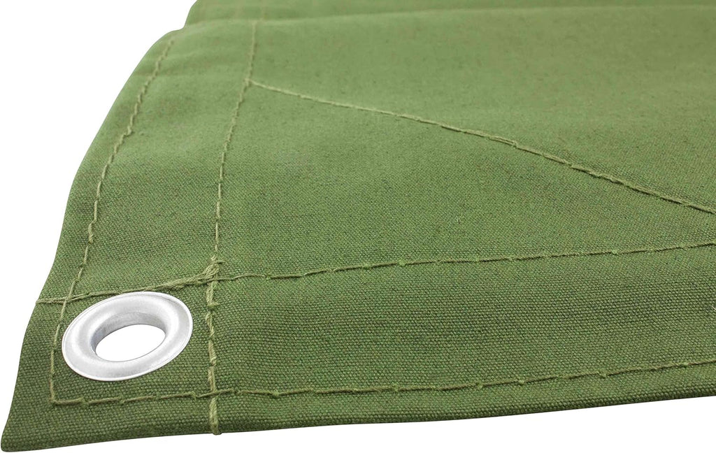 Green Canvas Tarp 12oz Water Resistant 12' x 16' T54249