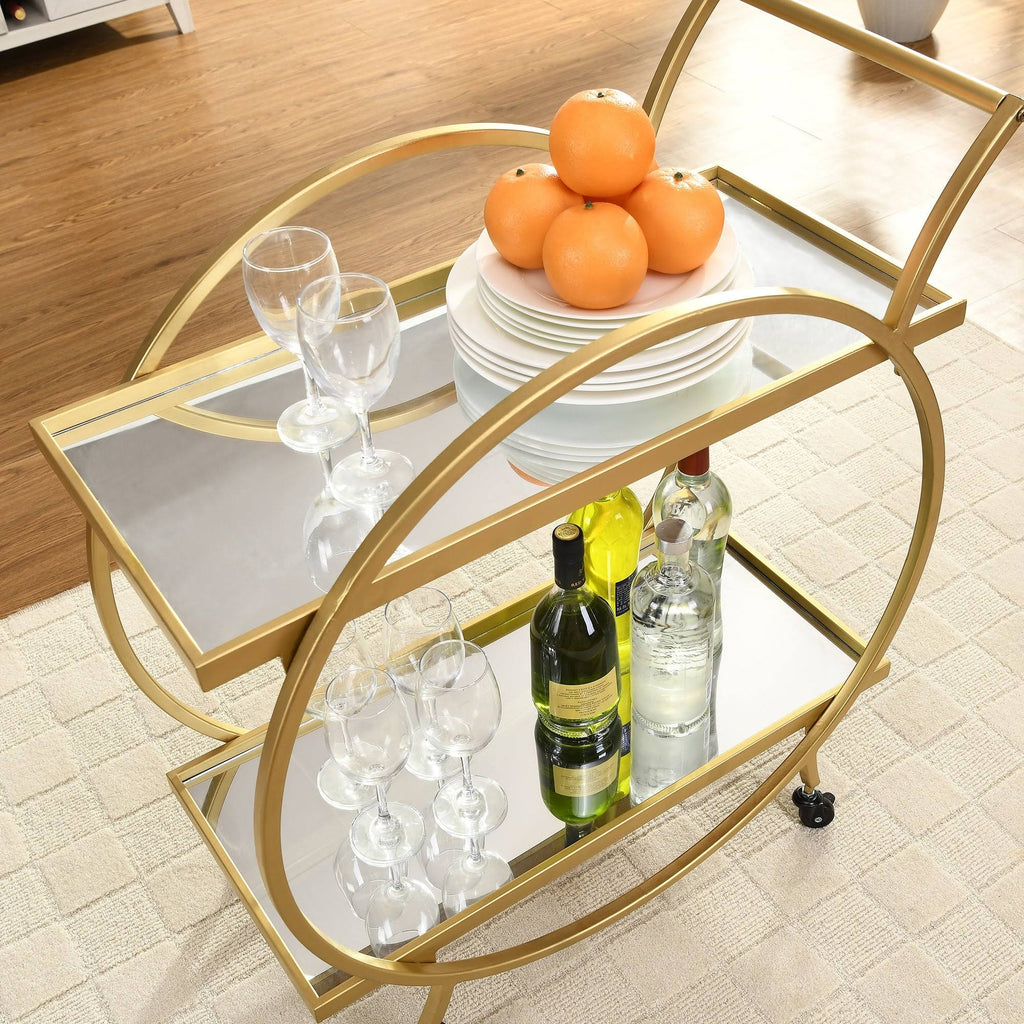 Gold Metal Bar Cart W203