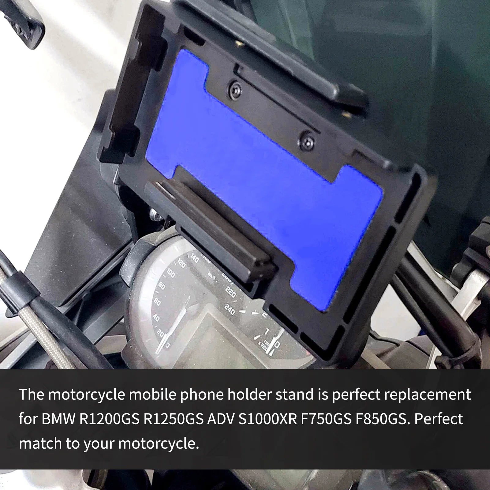 Wireless Motorcycle Cellphone Mount with Car Charger M4132
