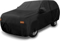 Black Waterproof SUV Car Cover with Driver Door Zipper B196