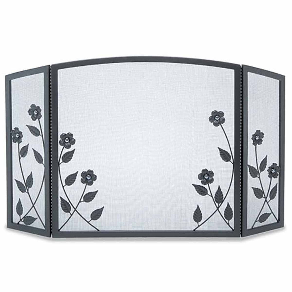 3 Panel Forged Floral Screen K6935