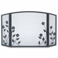 3 Panel Forged Floral Screen K6935
