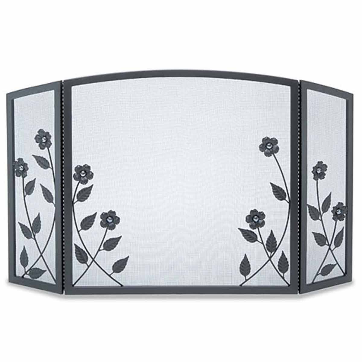 3 Panel Forged Floral Screen K6935