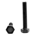 3/8 inch-16 x 2 inch Coarse Thread Grade 5 Hex Bolt Medium Carbon Steel Black Oxide Pk 287 X7057
