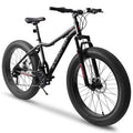 26 Inch Fat Tire Mountain Bike with 4-Inch Wide Wheels, 21-Speed Carbon Steel Frame X547