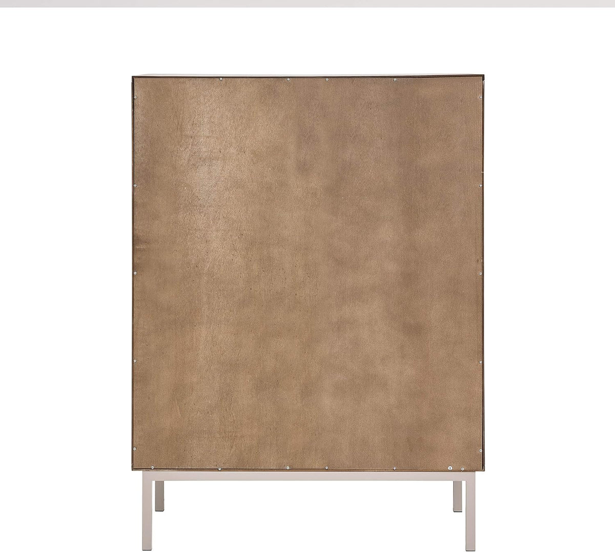 Two Tone Sliding Door Cabinet with Shelves R9654