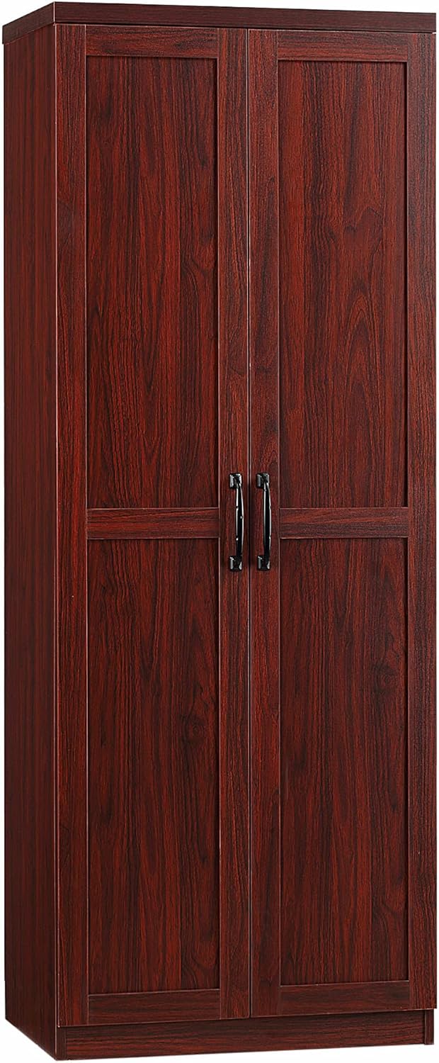 63 2-Door Freestanding Storage Cabinet with 2 Adjustable Shelves E1457