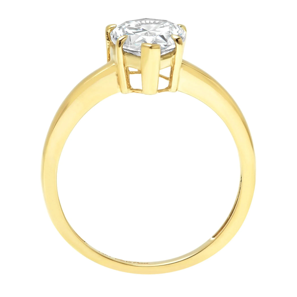 18K Yellow Gold Solitaire Engagement Ring W49871
