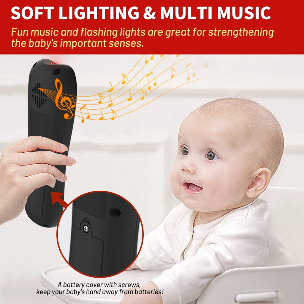 Black Musical Baby Remote Control Toy with Light Sound C285