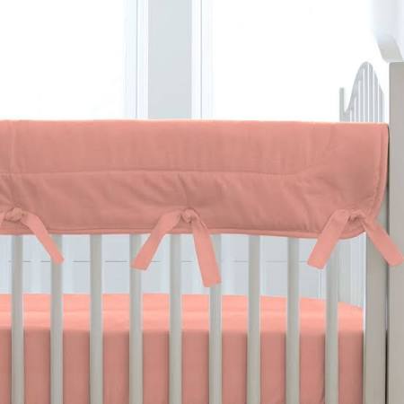 Solid White Crib Rail Cover P662399