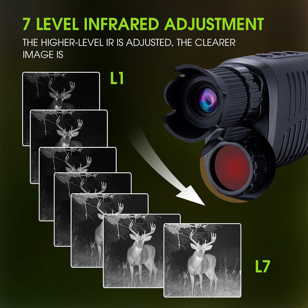 Digital Night Vision Monocular with 32 GB Micro SD Card Z1846