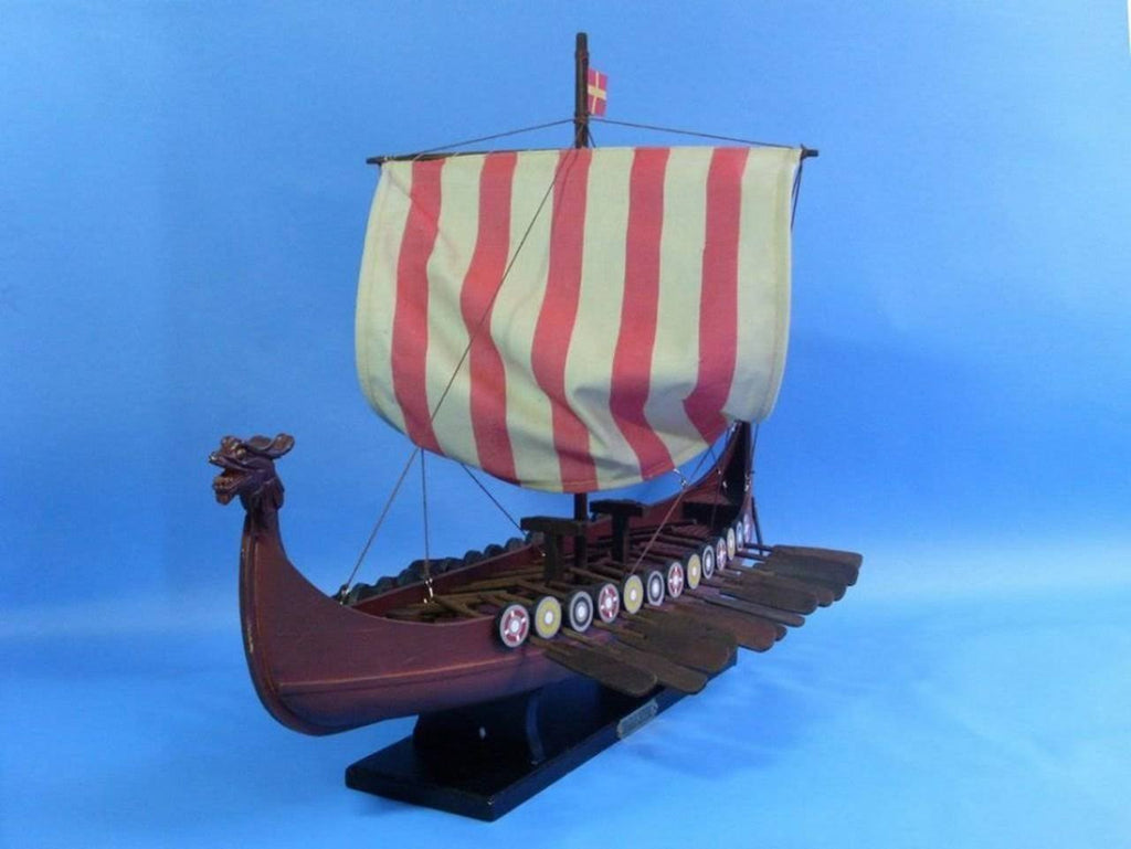 Wooden Viking Drakkar Model Boat A1092