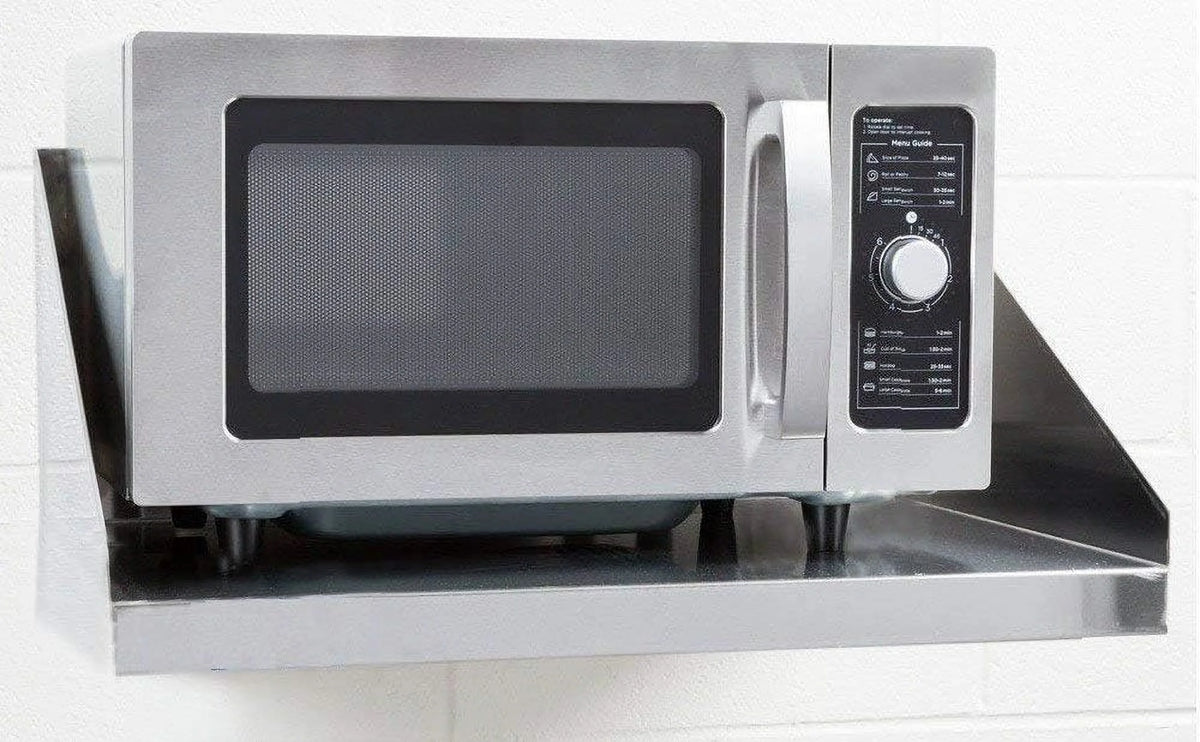 Stainless Steel Wall Mount Microwave Shelf 18" X 24" J98041