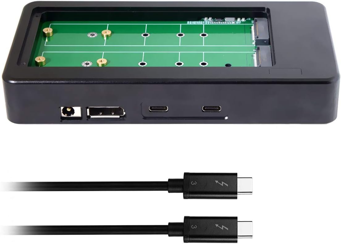 USB4 to Dual NVME SSD Raid Docking & Displayport Adapter U42182