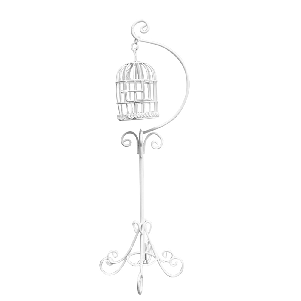 1:12 Metal Bird Cage Dollhouse Decoration Y33084