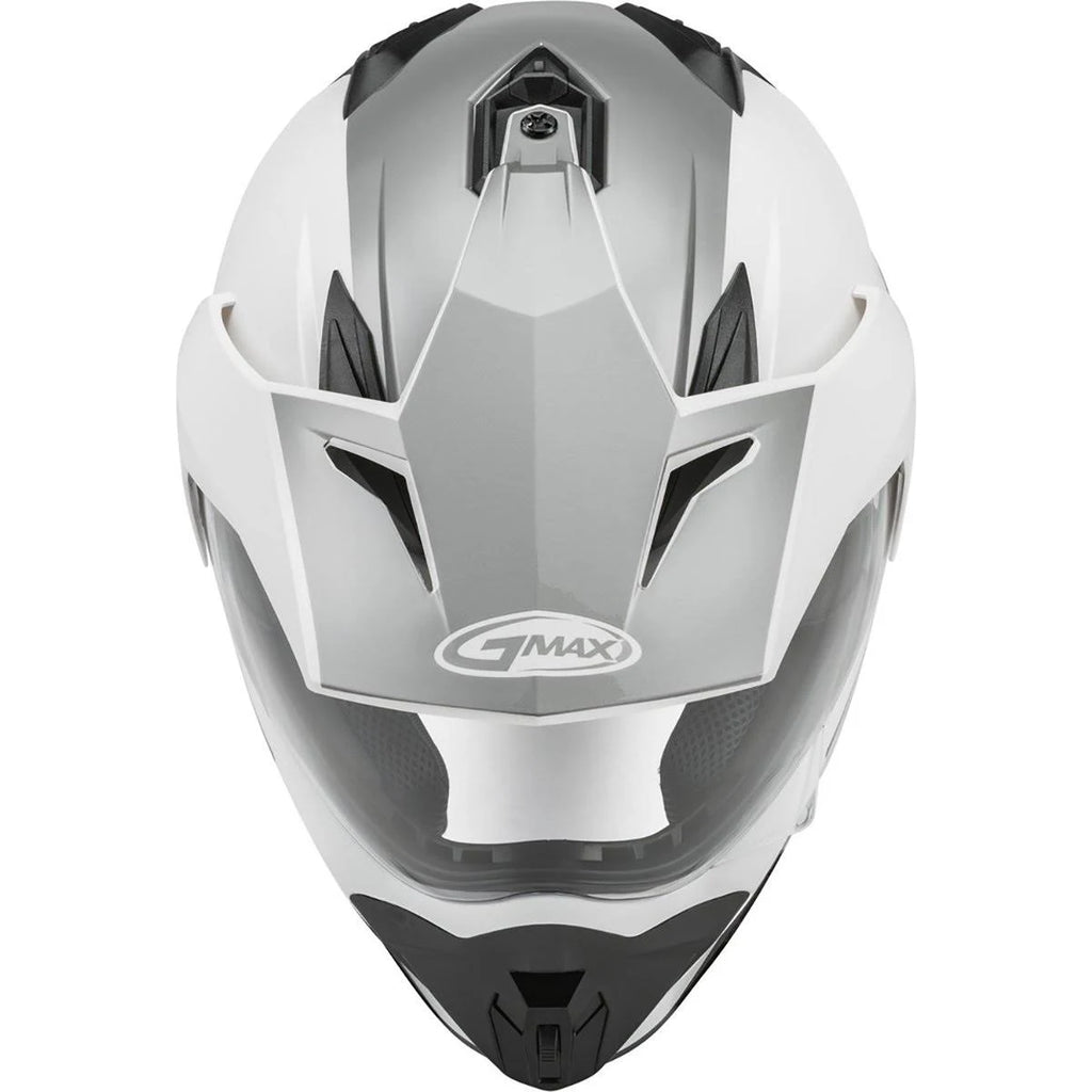 Matte Black/Grey Dual-Sport Helmet Q206