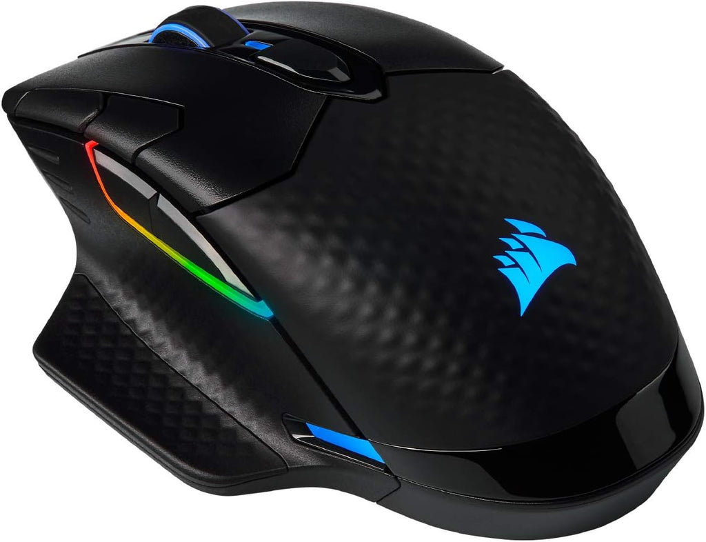 Black Wireless Gaming Mouse with Backlit RGB LED V3813