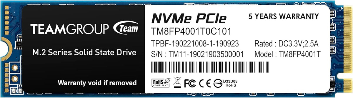 8TB NVMe PCIe Gen3x4 M.2 2280 Internal SSD U3694