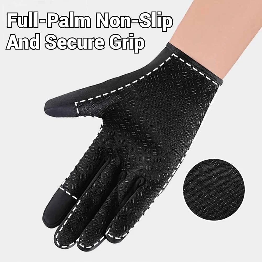 Waterproof Windproof Thermal Touchscreen Gloves with Non-Slip Grip W862