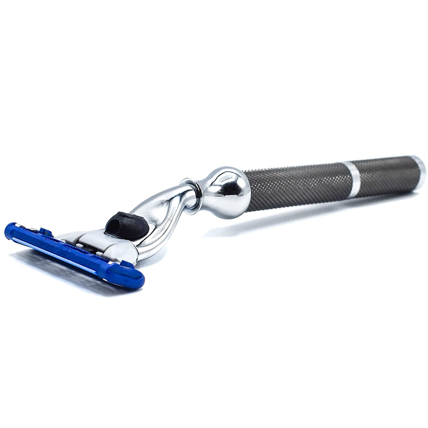 Heavyweight All-Metal Triple Blade Razor with One Gillette Mach 3 Razor Blade L5901