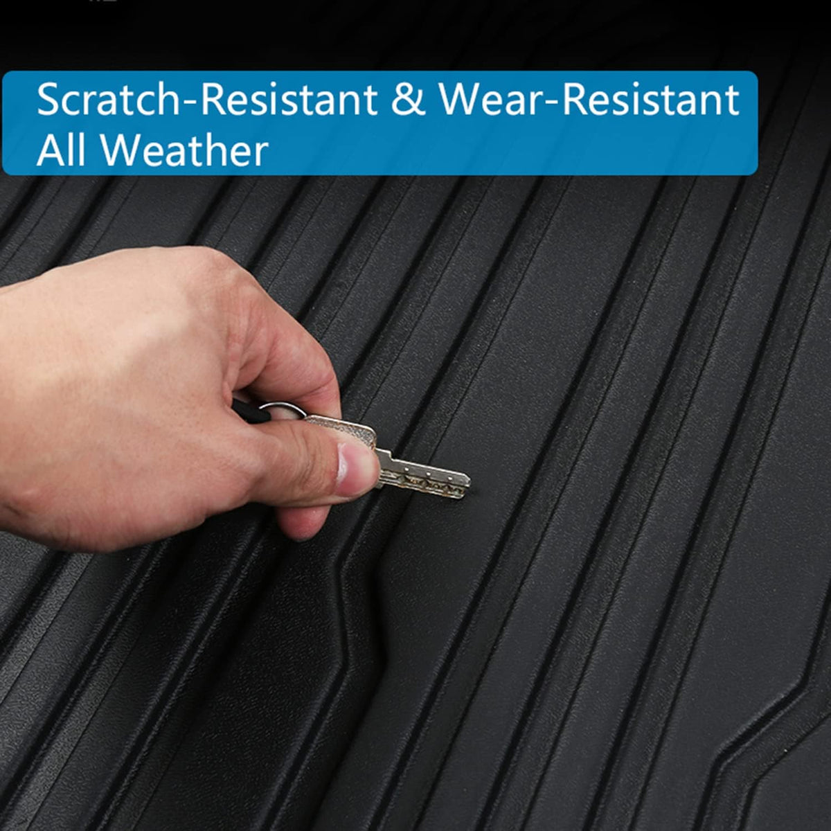 Black All-Weather Floor Mats Full Set Liners N62581