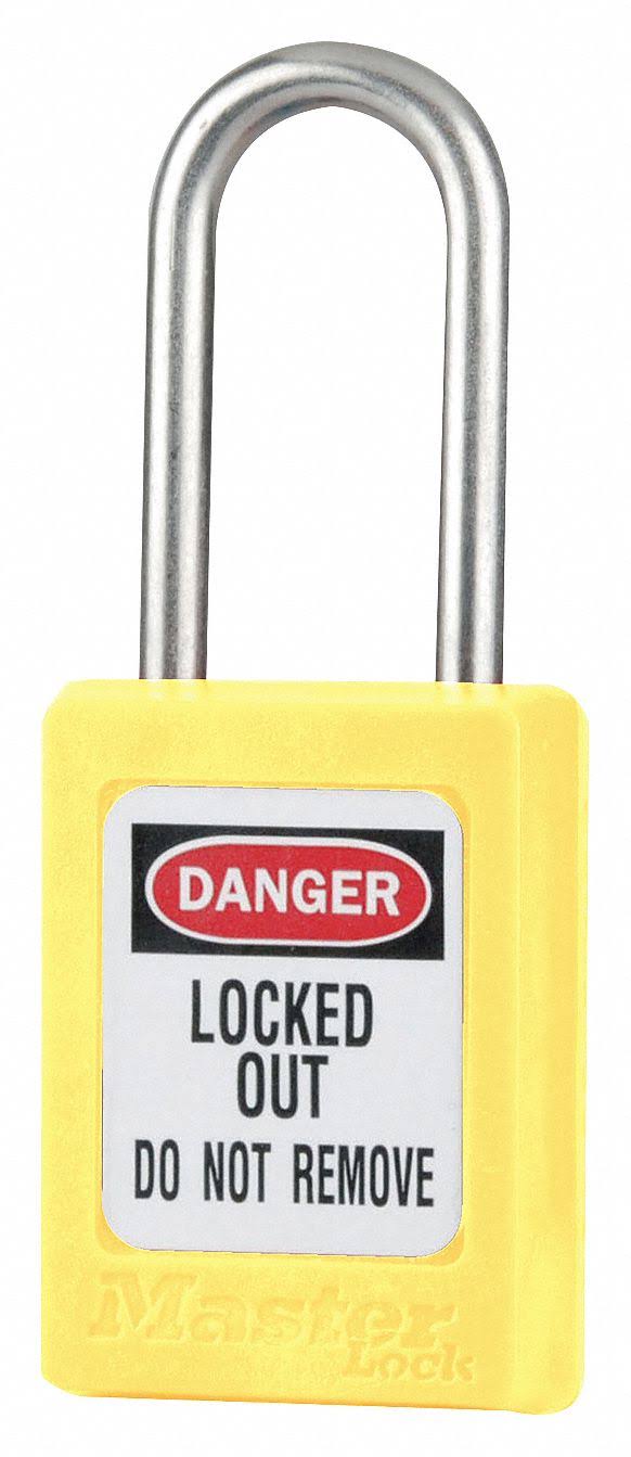Yellow Lockout Padlock, PK6 F1975