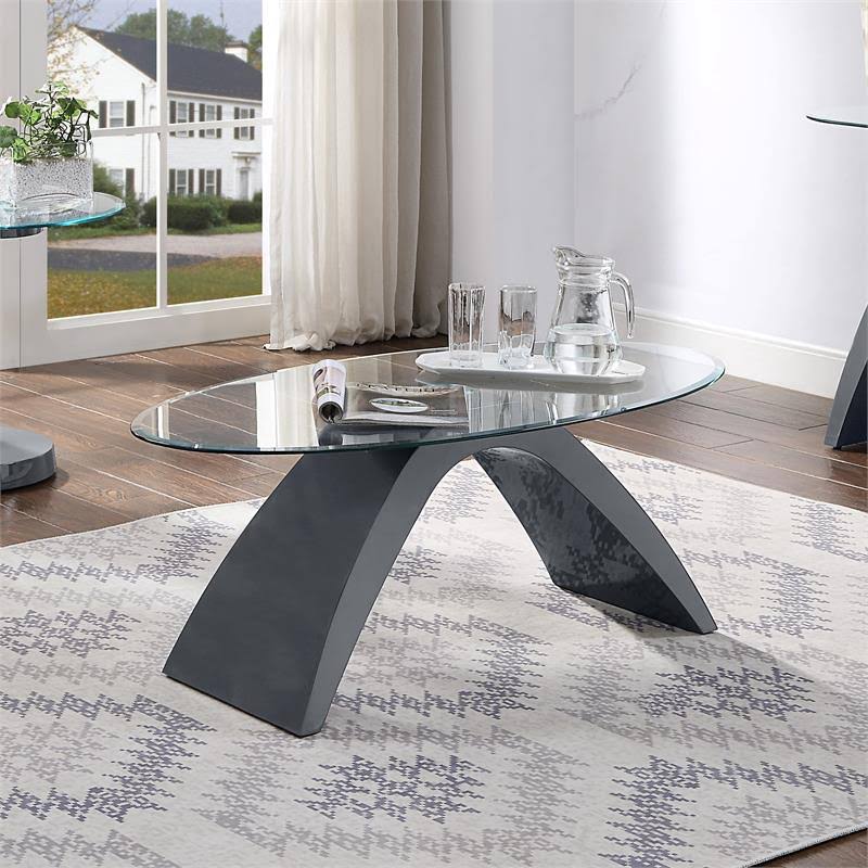 Gray Wood Coffee Table F780