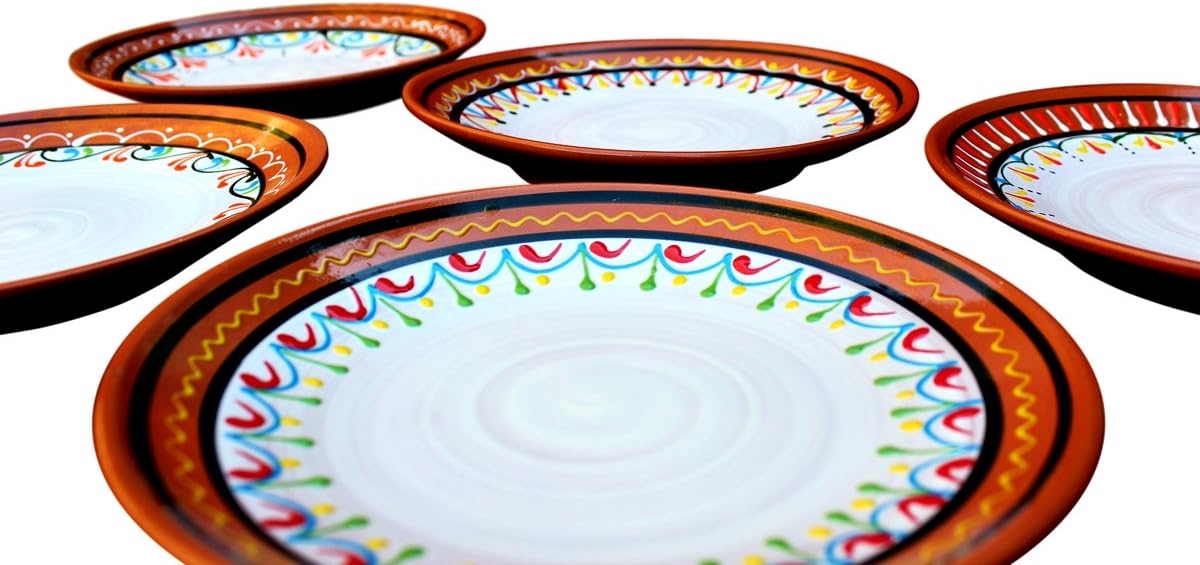 White 5-Piece Dinner Plate Set G679