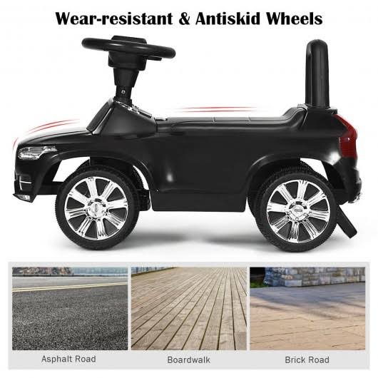 Black Ride on Push Car Toddlers Walker F436605