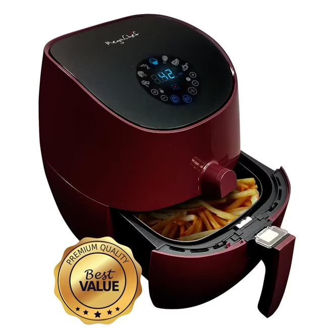 3.5 Quart Airfryer Multi-Cooker Burgundy F4719