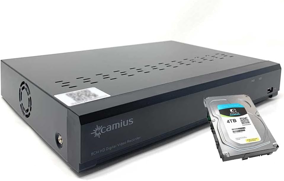 4K 8MP Security System 8 Channel DVR with Hard Drive 4TB B722554