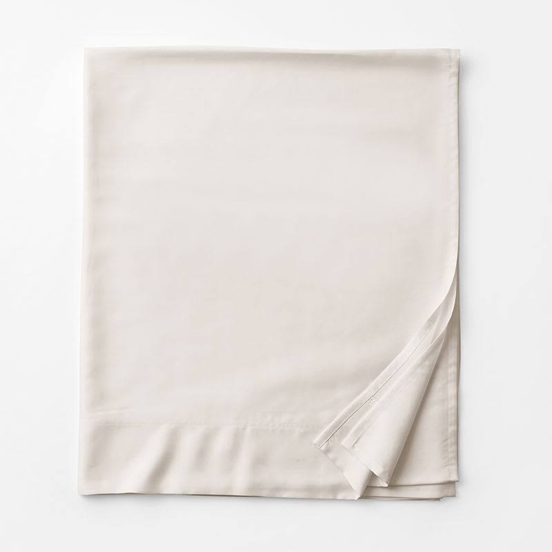 Beige King Tencel Lyocell Sateen Flat Sheet P783