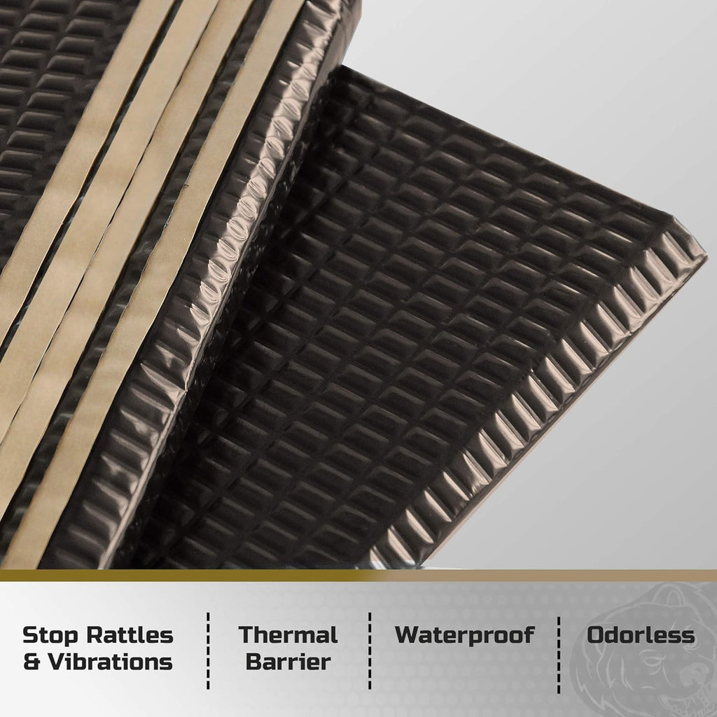 Black 50 mil 52 sqft Sound Deadening Mat F5267