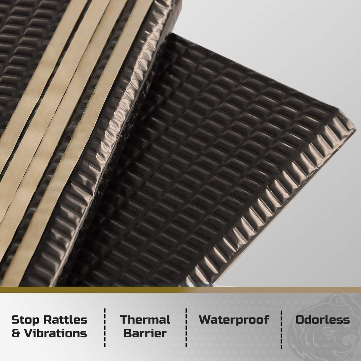 Black 50 mil 52 sqft Sound Deadening Mat F5267