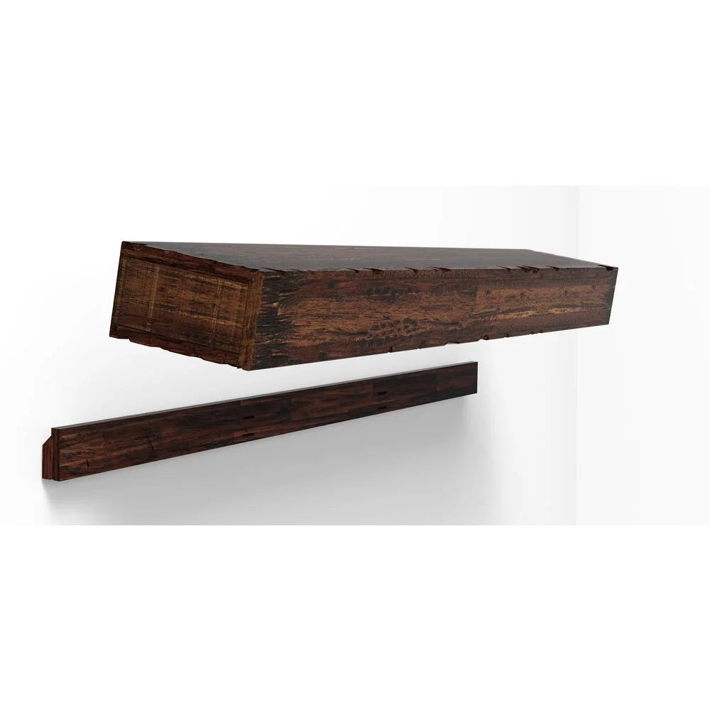Distressed Floating Shelves, Brown - 2 Piece P871541