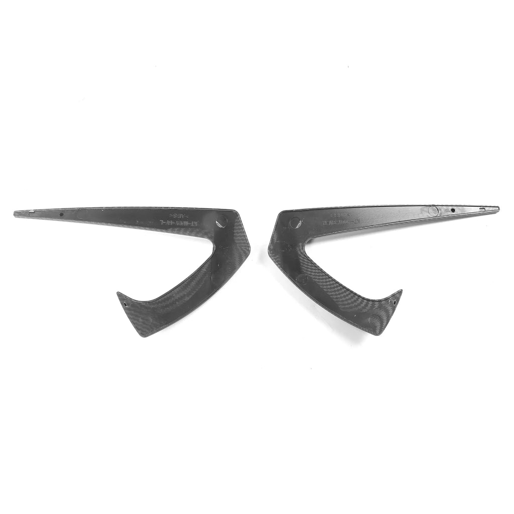 Carbon Fiber Print ABS Plastic Side Fender Vent Trim 2PC Y501