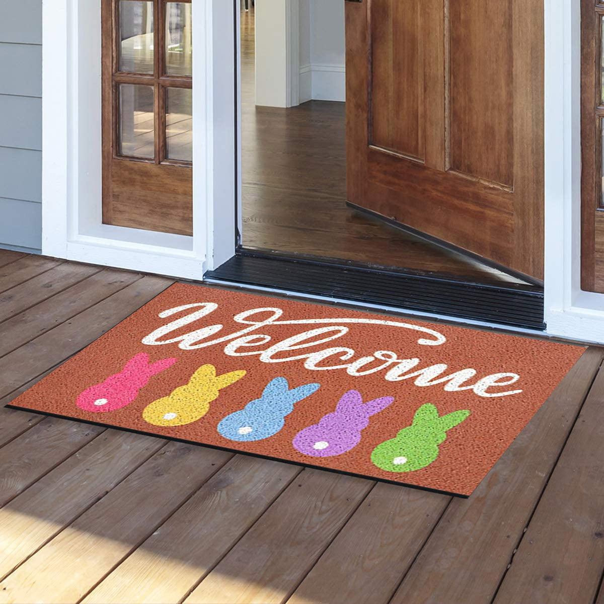Easter Day Decoration Doormat Anti-skid Bottom Carpet A90803