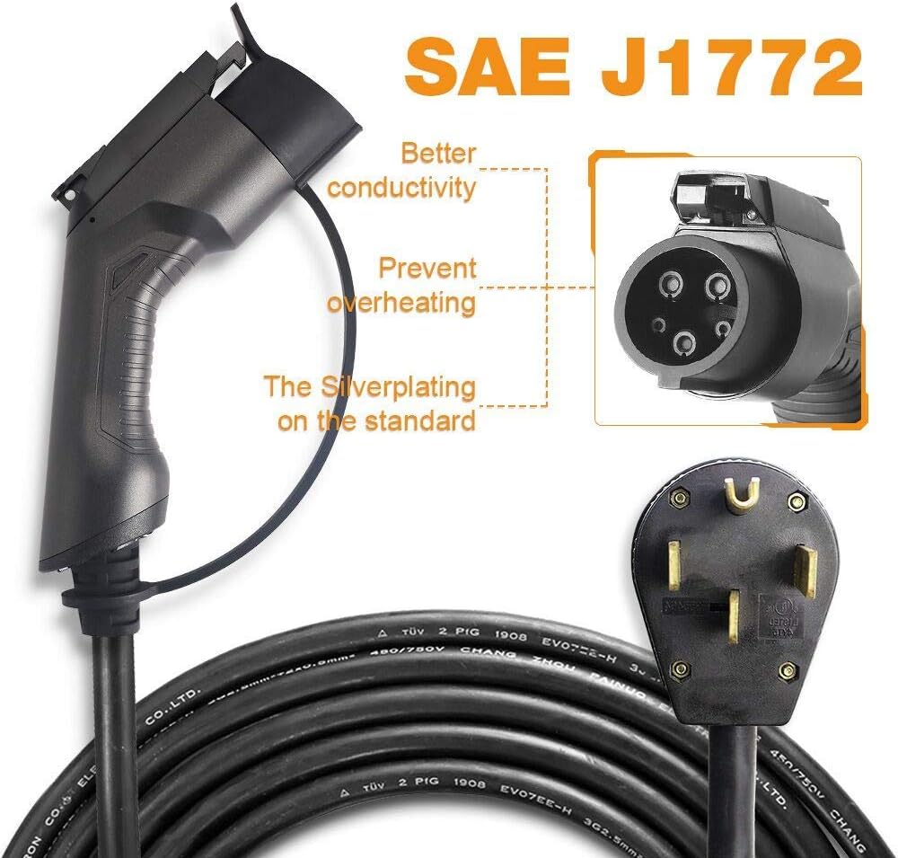 32 Amp Level 2 Portable EV Charger with NEMA14-50 S410