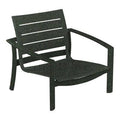 Parchment Woodland Green Aluminum Slat Patio Dining Chair T25985
